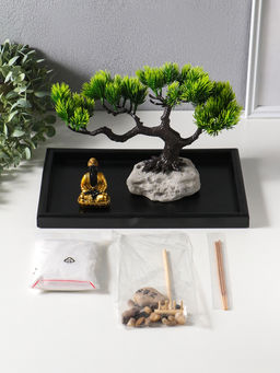 Сад Дзен "Будда у раскидистого дерева" песок+камни+аромапалочки 29,7х19,8х18 см