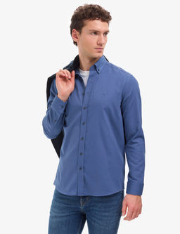 _ndigo Regular Fit Uzun Kollu G_mlek