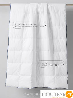 Одеяло MEDSLEEP МАЮРА хлопок-тик/пух утиный, 850 г  фото 2