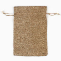 Цена за 5 шт. Мешочек новогодний подарочный с термонаклейкой Счастливых мгновений, 16?24 см 1.5 см