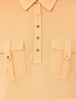 Turuncu Polo Yaka Elbise - Pierre cardin фото 5