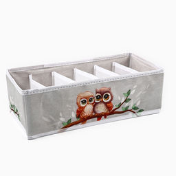 Органайзер для хранения, кофр для белья 6 ячеек Совушки, 321510 см - See you home фото 2