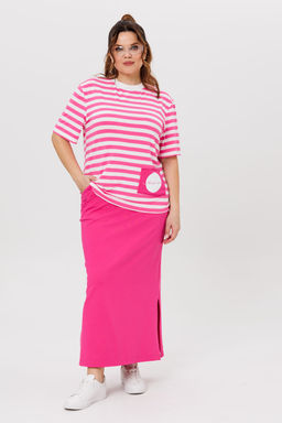 Костюм Michel Chic 1405 розовый, полоска