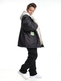 Куртка для мальчика утепленная 33-8215 черный