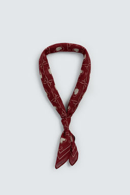 HEART PRINT BANDANA - Zara фото 5