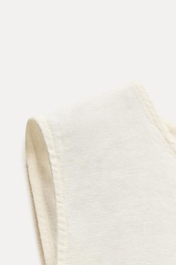 ZW COLLECTION 100% LINEN TOP WITH TIES - Zara фото 24