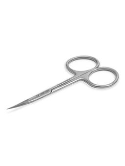 Ellis Cosmetic Ножницы маникюрные для кутикулы изогнутые / RN 102, глянцевые, ручная заточка, 9,8 см