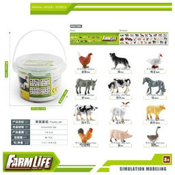 Игровой набор "Ферма" животные 12шт. (Y23414164) в ведерке