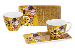 Набор 2 чашек 250 мл с блюдцами для десерта 20,5*10,5*2 см Поцелуй NEW BONE CHINA - Elan gallery фото 8