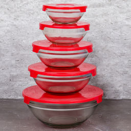 Салатники с крышкой 5 предметов / YS-30 /уп 16/++ - Галеонтрейд фото 12
