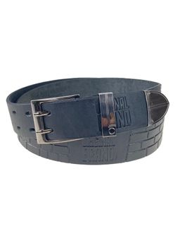 Мужской ремень из натуральной кожи, цвет черный