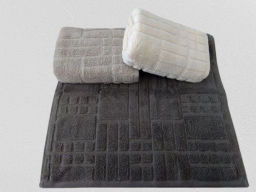 Полотенце LUZZ MIC-3 СUBUK (70*140) 3 шт кофейный