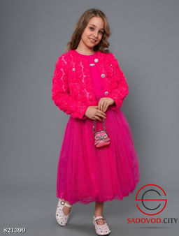 Праздничный комплект для девочки (пиджак + платье)