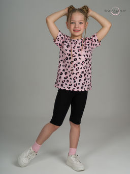 Костюм Актив нежный леопард-черный - Sovalina фото 10