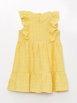 Bisiklet Yaka Ekose K?z ?ocuk Elbise ve Toka - Waikiki фото 2