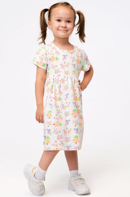 Летнее хлопковое платье с лайкрой для девочки Bonito  фото 13