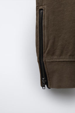 SLIM FIT TROUSERS WITH ZIPS - Zara фото 4