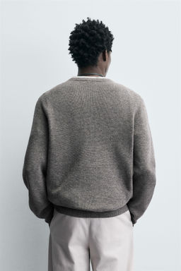 RIBBED BUTTON-NECK JUMPER - Zara фото 3
