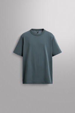 CAMISETA  ENTRENAMIENTO CONFORT / Azul / Acero