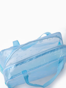 Цена за 2 шт. Косметичка - сумочка на молнии для бассейна, с ручками, с рисунком, голубая - Simaland фото 3