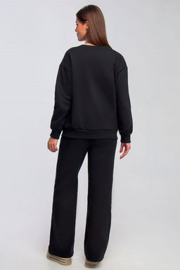 Арт. 2531 Костюм с брюками женский 44-50 (4 шт) Цвет:верх-черный,низ-черный - Калинка фото 12