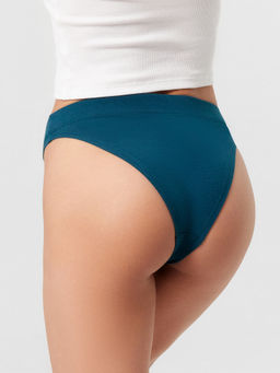 Цена за 2 штуки! Трусы женские слипы в зеленом цвете атлантическая глубина 412542 - Mark formelle фото 4