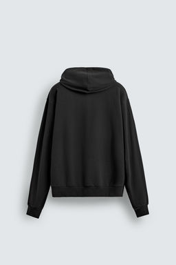 SUDADERA CAPUCHA SOFT / Negro - Zara фото 7