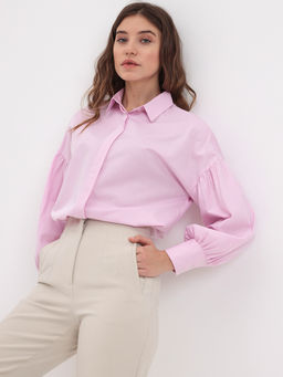 Блузка женская дл. рук. KATHARINA KROSS KK-B-006P-розовый  фото 5