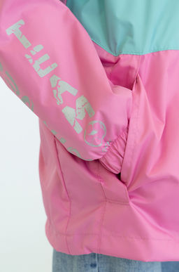 Ветровка детская для девочки мятарозовый