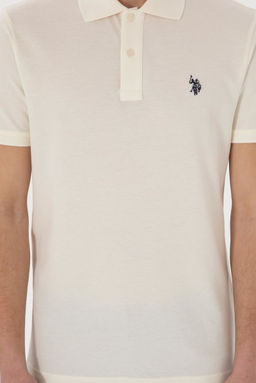 Erkek Slim Fit Polo Yaka Krem Basic Ti__rt - U.s. polo assn фото 6