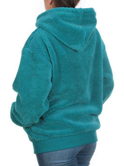 107 TURQUOISE Худи женское Тедди на флисе - Фабричный китай фото 4