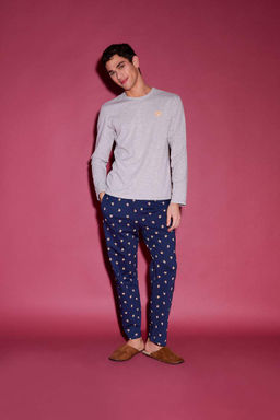 Pijama Tak?m? Uzun Kollu Pijama Ustu Esnek Belli Uzun Pijama Alt? - Defacto фото 2