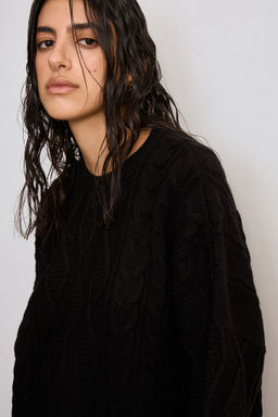 Джемпер из трикотажа с косами - Mollis фото 2