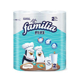 Полотенце бумажное FAMILIA PLUS двухслойное (2 шт./упак) арт. 5083815