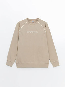 Bisiklet Yaka Erkek ?ocuk Sweatshirt