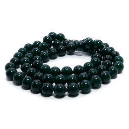 Бусы из камня Зеленый агат 6мм дарует стабильность и процветание - Сандаловый дом фото 2