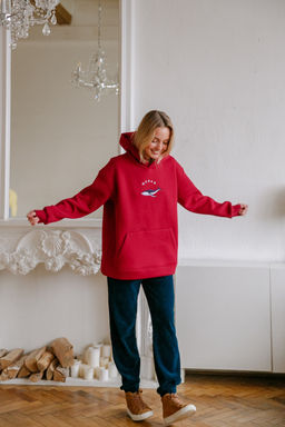 Толстовка женская Ocean Bordo - Captain's mate фото 20