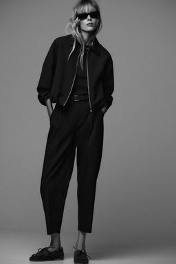 PUFFED BOMBER JACKET WITH ZIP
