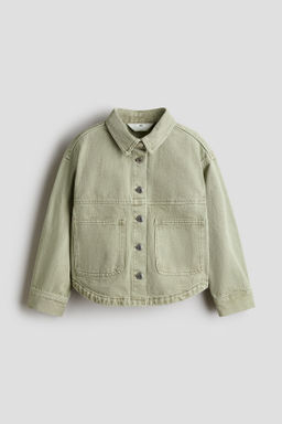Sobrecamisa en sarga de algod?n