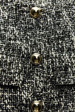 SHORT TEXTURED WEAVE BLAZER - Zara фото 7