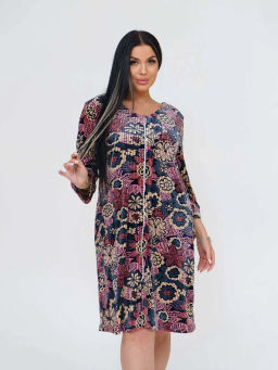 Халат женский, цвет красный