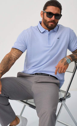 Поло F511-07-105 l.blue - Fine joyce фото 10