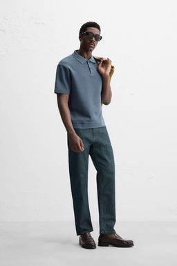 INTERLOCK TEXTURED POLO SHIRT - Zara фото 4