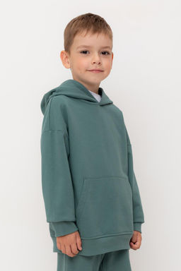 КР 302733-1/темный малахит к556 джемпер (худи) для мал - Crockid фото 4