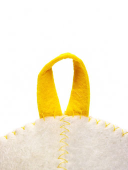 Шапка для бани и сауны Матрёшка бабл-гам, полиэфир, шерсть, белая - Simaland фото 5