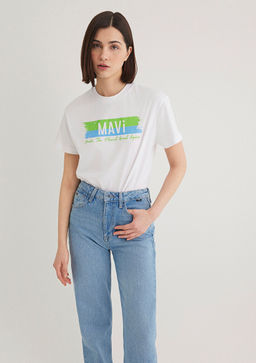 Make The Planet Great Again Bask?l? Tisort - Mavi фото 2