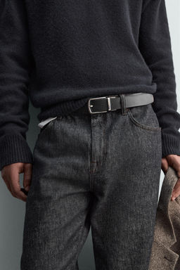 REVERSIBLE LEATHER BELT - Zara фото 8