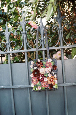 BEADED MINI TOTE BAG