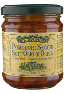 ВЯЛЕНЫЕ ПОМИДОРЫ В ОЛИВКОВОМ МАСЛЕ GRAN CUCINA 180г