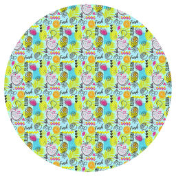 Скатерть д146см Фреш Фуд, диаметр стола до 105см, на 6 персон, рогожка, хлопок Комфорт 171г/м2, упаковка классическая 28х41см, Домашняя мода (Россия)  фото 2